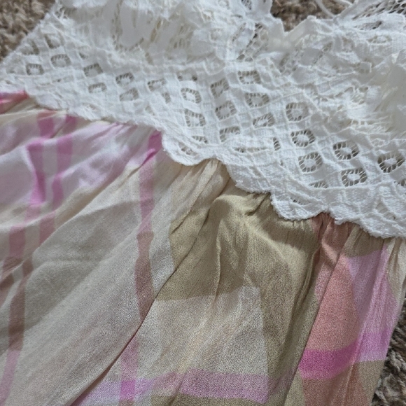 NWOT Free People Adelle Plaid Dress Sz Lg - Picture 3 of 5